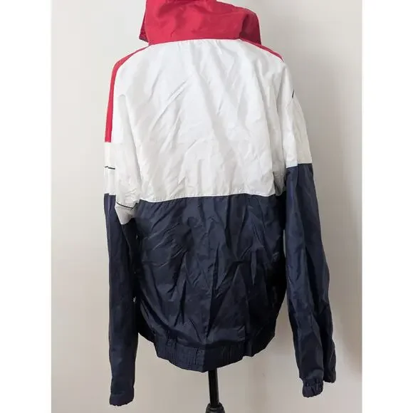 Vtg 90s Fred Perry Colorblock Track Jacket - Navy Red White - Men's M - Unisex